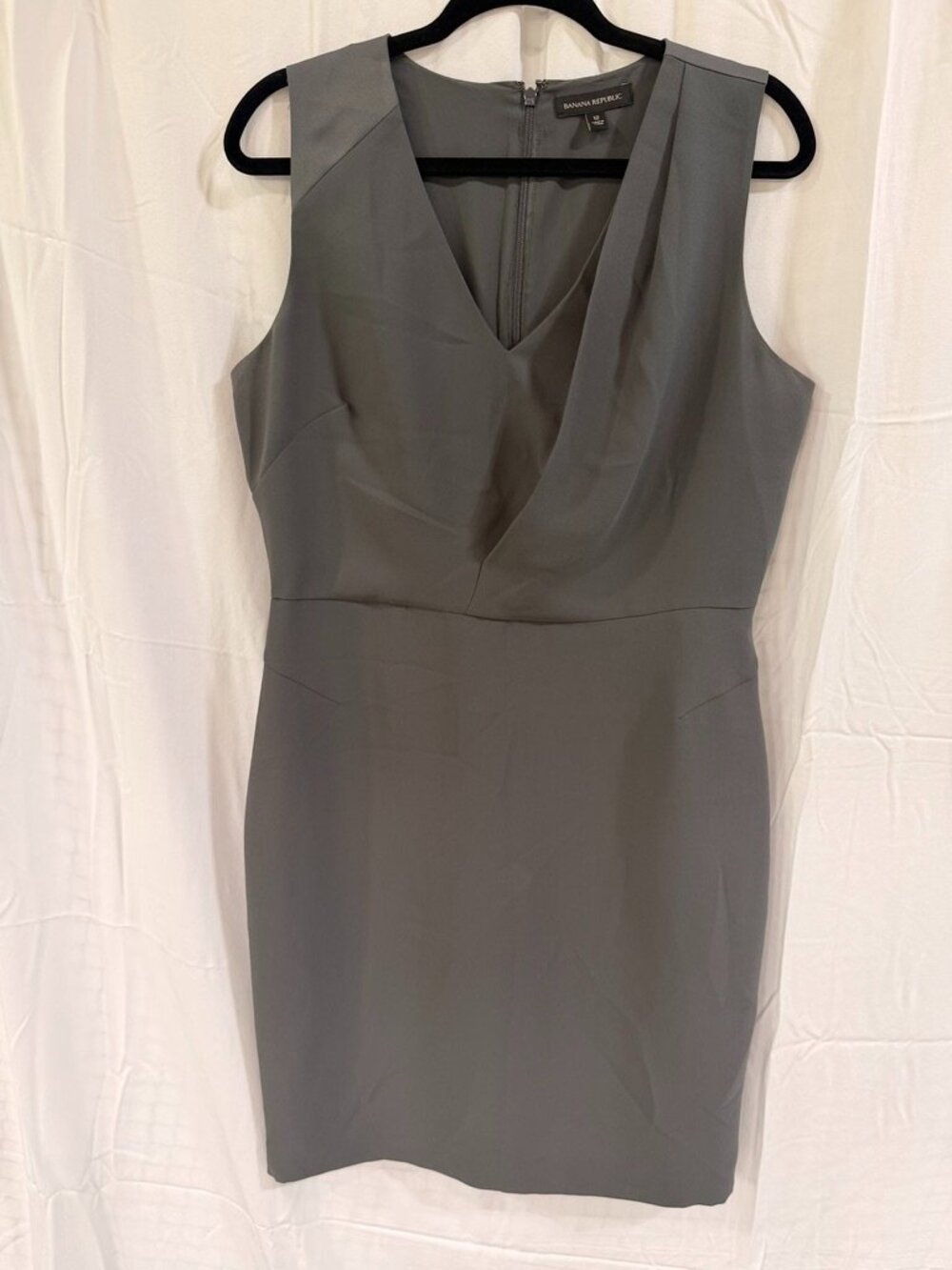 Banana Republic Gray Sheath Dress | Gray | Size 12 | Like New